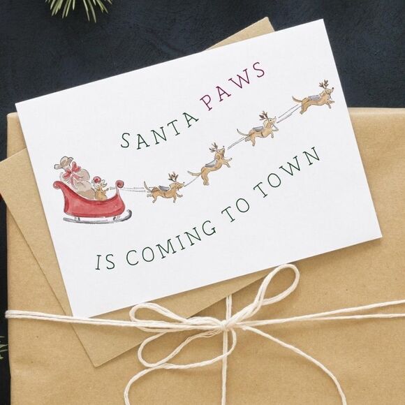 Santa Paws Christmas Cards - Picture 2 of 6